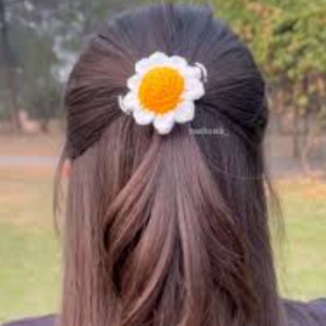 hand embroidered hair clips with daisy and sunflower design handmade embroidered hair clips for women and girls floral embroidered hair clips daisy sunflower