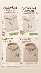 customized hand embroided hoodie