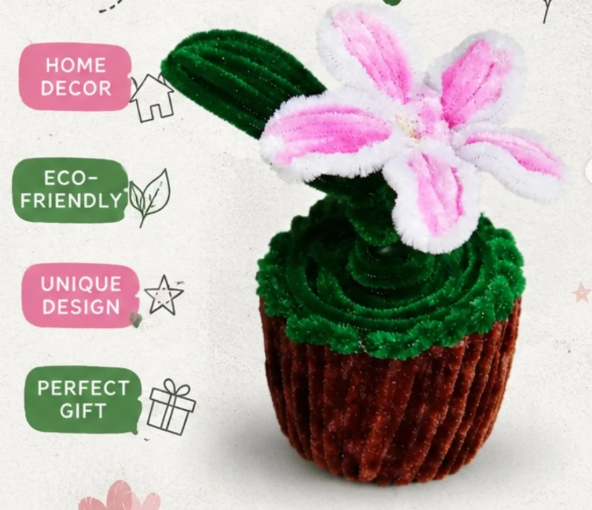 Handmade floral pot | DIY | Home decor |